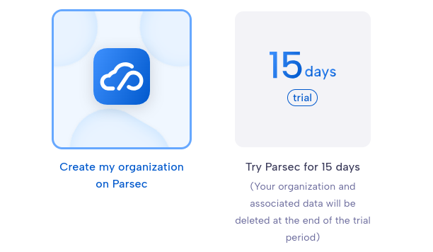 Create an organization