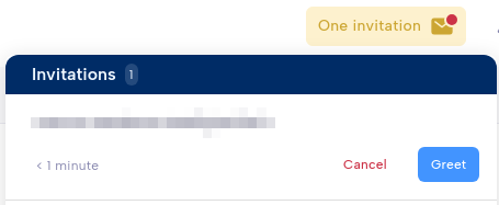 Pending invitations