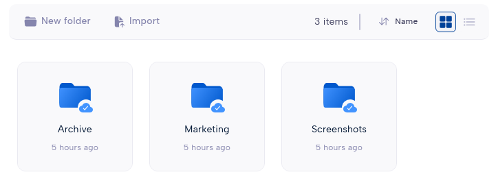 Parsec file explorer