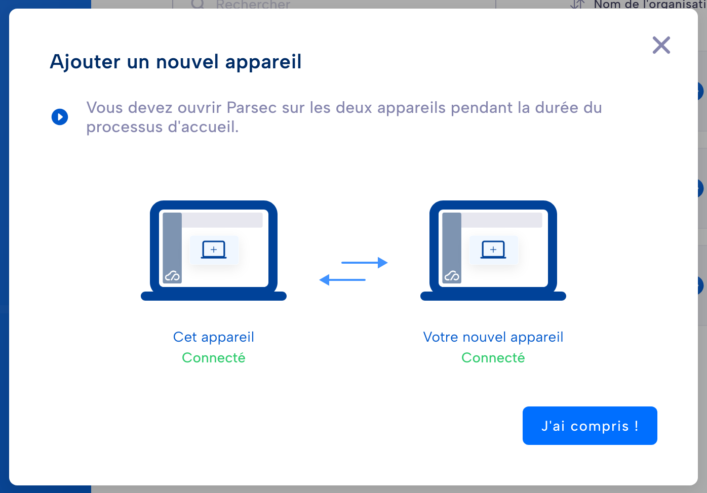 Ajout d'un appareil